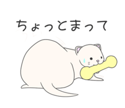 very cute ferrets sticker #11572572