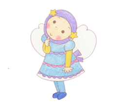 Cute muslim girl sticker #11573093