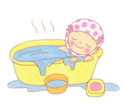 Cute muslim girl sticker #11573096