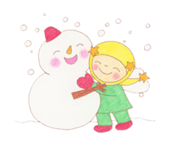 Cute muslim girl sticker #11573109