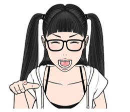 Appropriate Mika (friends ver.01) sticker #11573428