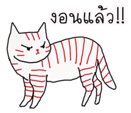 LineRed cat sticker #11573654
