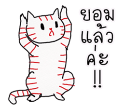 LineRed cat sticker #11573657