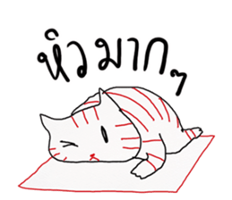 LineRed cat sticker #11573662