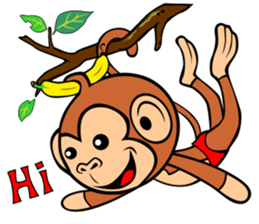 Lucky Lovely Monkey sticker #11573872