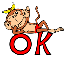Lucky Lovely Monkey sticker #11573886