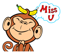 Lucky Lovely Monkey sticker #11573892