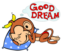 Lucky Lovely Monkey sticker #11573894