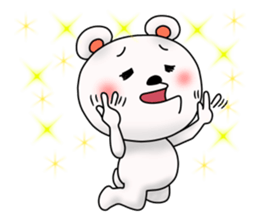 Bear has an under bite. sticker #11573976