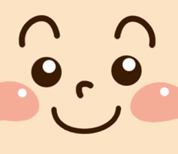 Cheerful happy boy sticker #11574615