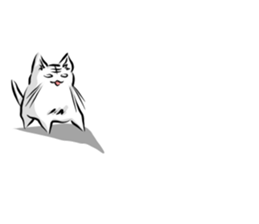 a clever cat sticker #11575038