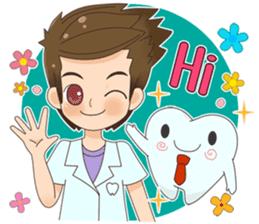 Smart Dentist and the smart teeth sticker #11576568