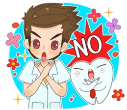 Smart Dentist and the smart teeth sticker #11576571