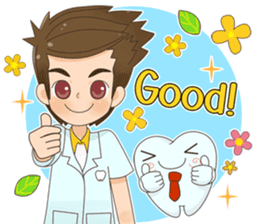 Smart Dentist and the smart teeth sticker #11576573
