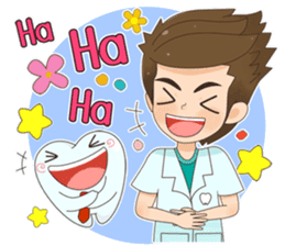 Smart Dentist and the smart teeth sticker #11576579