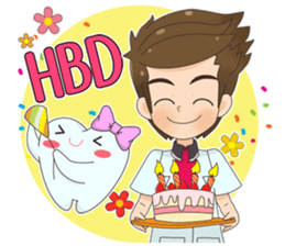 Smart Dentist and the smart teeth sticker #11576581