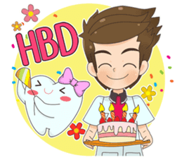 Smart Dentist and the smart teeth sticker #11576581