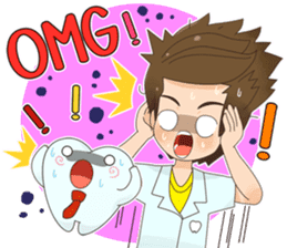 Smart Dentist and the smart teeth sticker #11576582