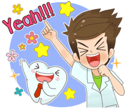 Smart Dentist and the smart teeth sticker #11576586