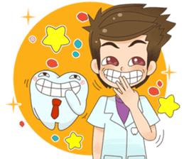 Smart Dentist and the smart teeth sticker #11576589