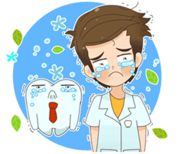Smart Dentist and the smart teeth sticker #11576590