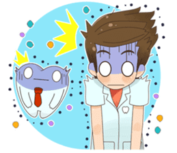 Smart Dentist and the smart teeth sticker #11576591