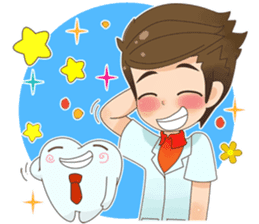 Smart Dentist and the smart teeth sticker #11576593