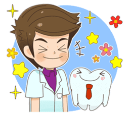 Smart Dentist and the smart teeth sticker #11576595