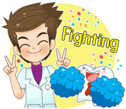 Smart Dentist and the smart teeth sticker #11576598