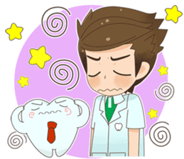 Smart Dentist and the smart teeth sticker #11576602