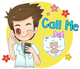 Smart Dentist and the smart teeth sticker #11576603