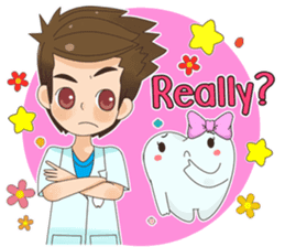 Smart Dentist and the smart teeth sticker #11576604