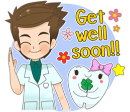 Smart Dentist and the smart teeth sticker #11576605