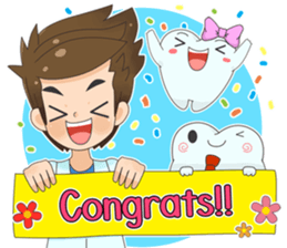 Smart Dentist and the smart teeth sticker #11576606