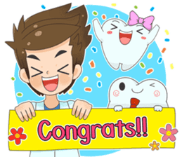 Smart Dentist and the smart teeth sticker #11576606