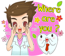 Smart Dentist and the smart teeth sticker #11576607