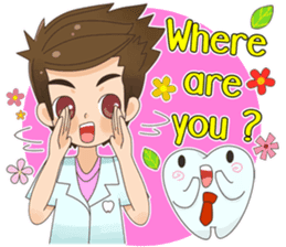 Smart Dentist and the smart teeth sticker #11576607