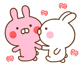 Rabbit Usahina Love 6 sticker #11577034