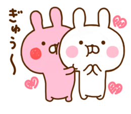 Rabbit Usahina Love 6 sticker #11577048