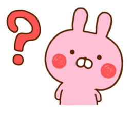 Rabbit Usahina Love 6 sticker #11577052