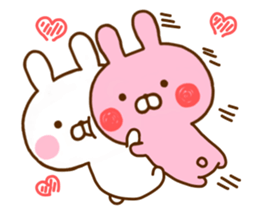 Rabbit Usahina Love 6 sticker #11577056