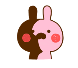 Rabbit Usahina Love 6 sticker #11577067