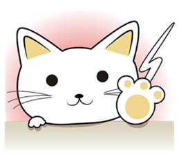 The girl and the cat sticker #11577257