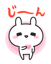 Funny rabbit and carrot sticker #11577627