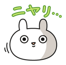 Funny rabbit and carrot sticker #11577629