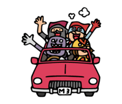 Do your best. Active heroes. sticker #11577875