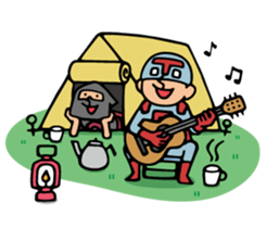 Do your best. Active heroes. sticker #11577906