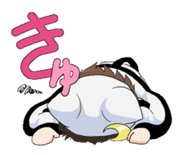 The Japanese cursive syllabary.Kya~Ryo sticker #11578433