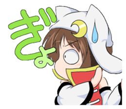 The Japanese cursive syllabary.Kya~Ryo sticker #11578441