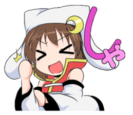 The Japanese cursive syllabary.Kya~Ryo sticker #11578443